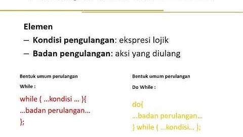 ITERA PKS 2 Chapter 10 : Perulangan While dan Do While