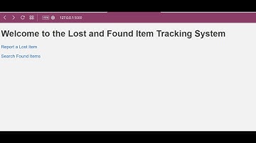Lost and Found Item Tracking System (Phase-1)  | Python | HTML Flask | Django | Arya DataLab