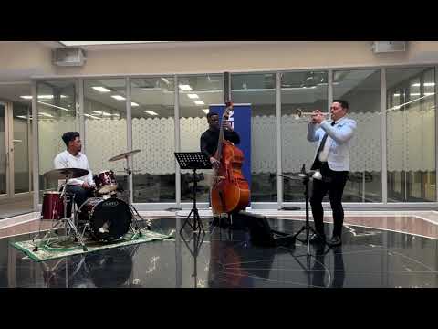 Video preview for Jazz Trio Demo - Trumpet, Double Bass & Drums (2023)