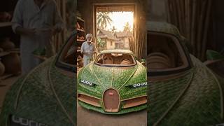 Young man a bugatti chiron beautiful Handmade #bamboo ,#craft #crafting