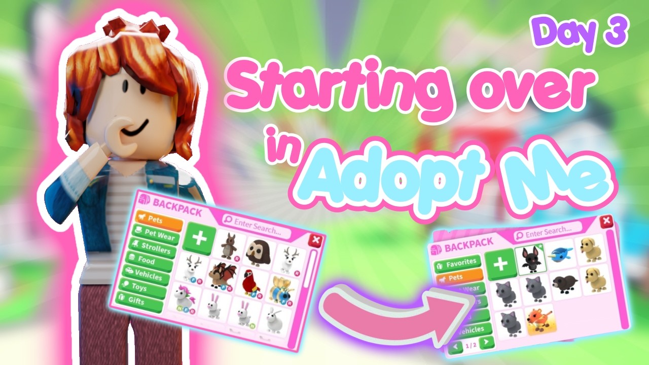 Starting over in Adopt Me!! - Day 3 | NEW ACCOUNT! | Roblox ⋆˚࿔ - YouTube