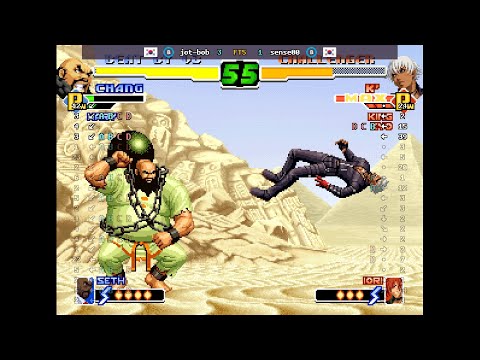 The King of Fighters 2000 - 🇰🇷 jot-bob(B) vs 🇰🇷 sense00(B) | Fightcade (2026-06-09 15:22 UTC)