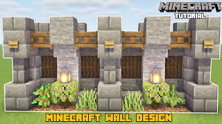 Basi̇t Duvar Tasarimi L Minecraft Duvar Tasarımı Yapımı L Minecraft Wall Design Tutorial