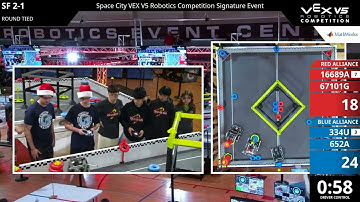 Space City - High School - SF #2-1 - 16689A & 67101G vs 334U & 652A - Auton + Driver