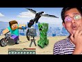 Playing GTA 5 in MINECRAFT !!