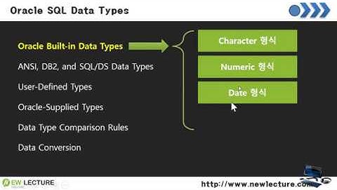 오라클 데이터베이스 SQL 강의 7강 - 오라클 데이터 형식 #1 (문자 형식)