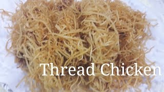 Crispy Thread Chicken  recipe/how to maķe thread  chicken/ Ramadan special (English subtitle)