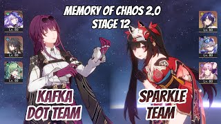 Kafka DoT & Sparkle x Dr. Ratio Memory of Chaos Stage 12 (3 Stars) | Honkai Star Rail