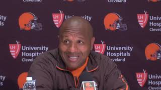 Cleveland Browns coach Hue Jackson: Myles Garrett making huge progress