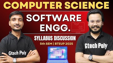 Software Engineering | Syllabus Discussion | CSE 5th Sem BTEUP 2025 @gtechpoly