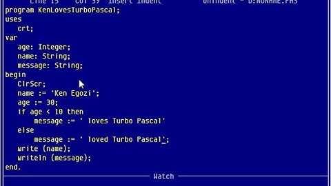 Procedimientos en Pascal