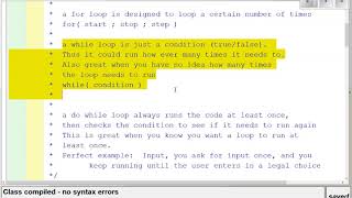 While Loops Notes 2
