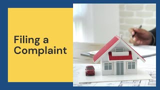 Filing a Complaint || CA Dept. of Real Estate