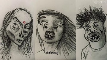 Artwork that i laugh with - scribbling compilation  Part 1