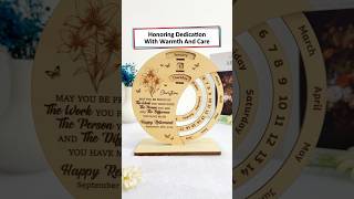 A thoughtful perpetual calendar that keeps time timeless #gifts #giftideas #retirement #colleagues