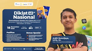 Hari 1: Diklat Pemanfaatan Gemini AI & Canva AI Menyusun Asesmen Interaktif Pembelajaran Mendalam