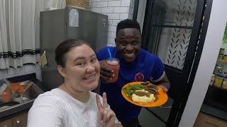 Disagree in the Kitchen 😭😭 with my Wife @thebichangafamily