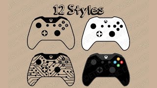 Xbox Controller Gaming Video Game Gamer Mom SVG Sticker Decal Silhouette Cameo Cricut Cut File Dxf