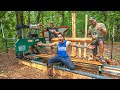 SURPRISE ENDING! Brothers Cut Lumber / SHED TO HOUSE / Off Grid TINY HOUSE! Woodland Mills HM 122