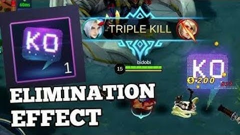 Script elimination effect (K.O)