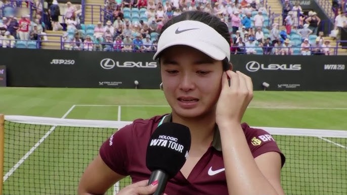 Alex Eala emotional interview after Semi-Final win at 2025 Eastbourne Open  - YouTube
