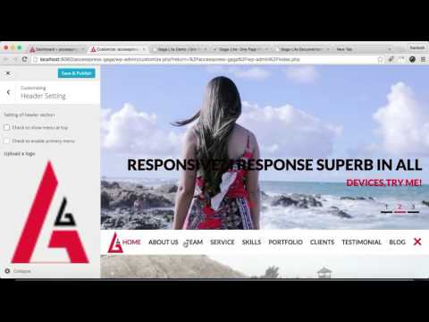 Powerful Free WordPress Theme Gaga lite - Menu Settings | WordPress Tutorial