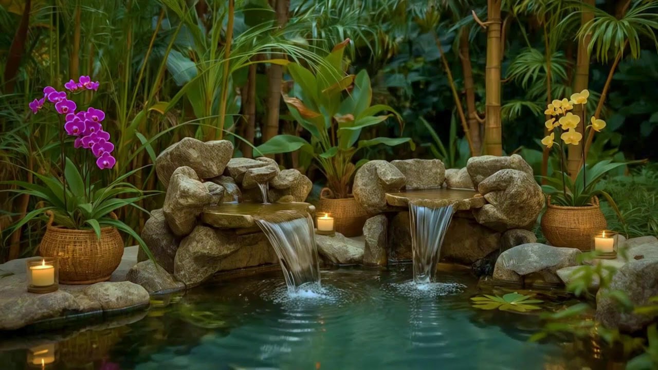 Relaxing Music + Soothing Water Sounds ?? Relieve Stress & Anxiety, Mind Body, Deep Sleep ??