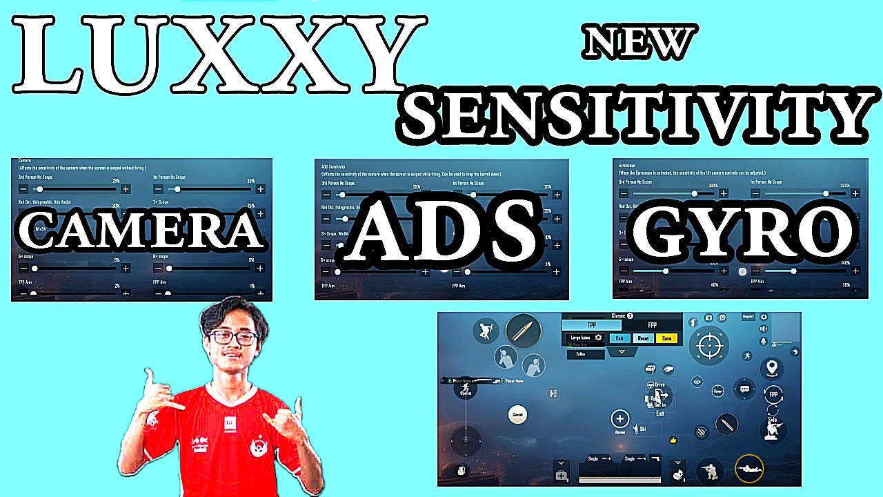 BTR LUXXY new sensitivity 2021 + claw layout | pubg mobile