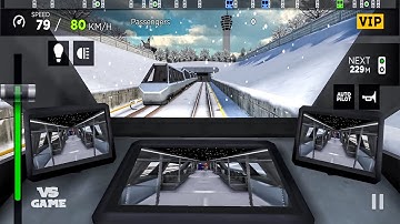 Tesla Train Driving in Winter - Subway Simulator 3D Android Gameplay
