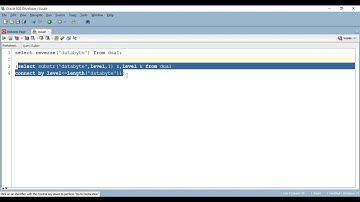 Oracle SQL - Reverse funksiyası - Vusale Babayeva