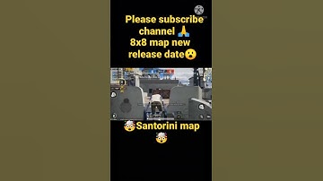 new 8x8 map release date 🔥 Santorini map #shorts #bgmi #pubgmobile #santorini
