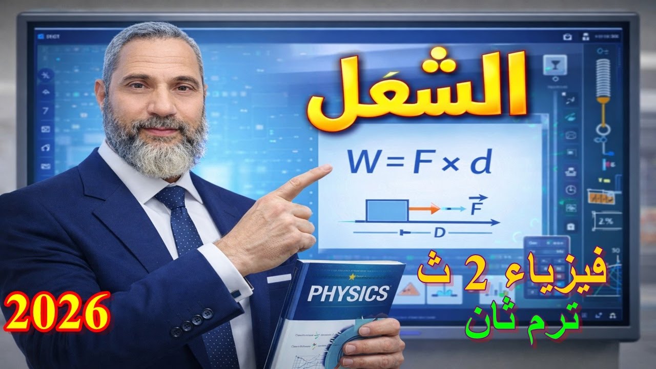 الشغل - الصف الثاني الثانوي - الفصل الدراسي الثاني - #فيزياء #تعليم #ثانوية_عامة #2026