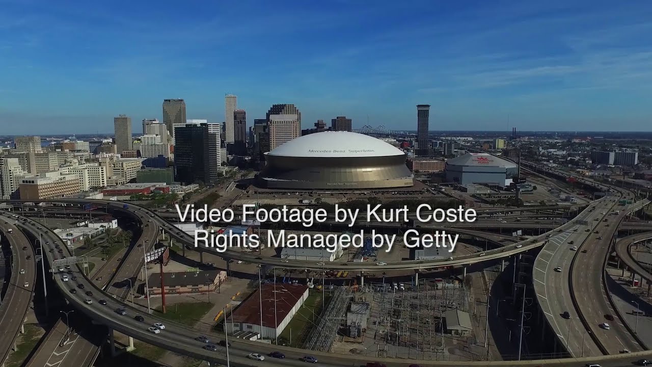New Orleans Superdome Aerial, Louisiana