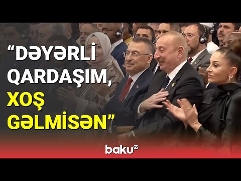 Rəcəb Tayyib Ərdoğan çıxışında İlham Əliyevə təşəkkür etdi