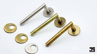 How to install the door handles with think under base