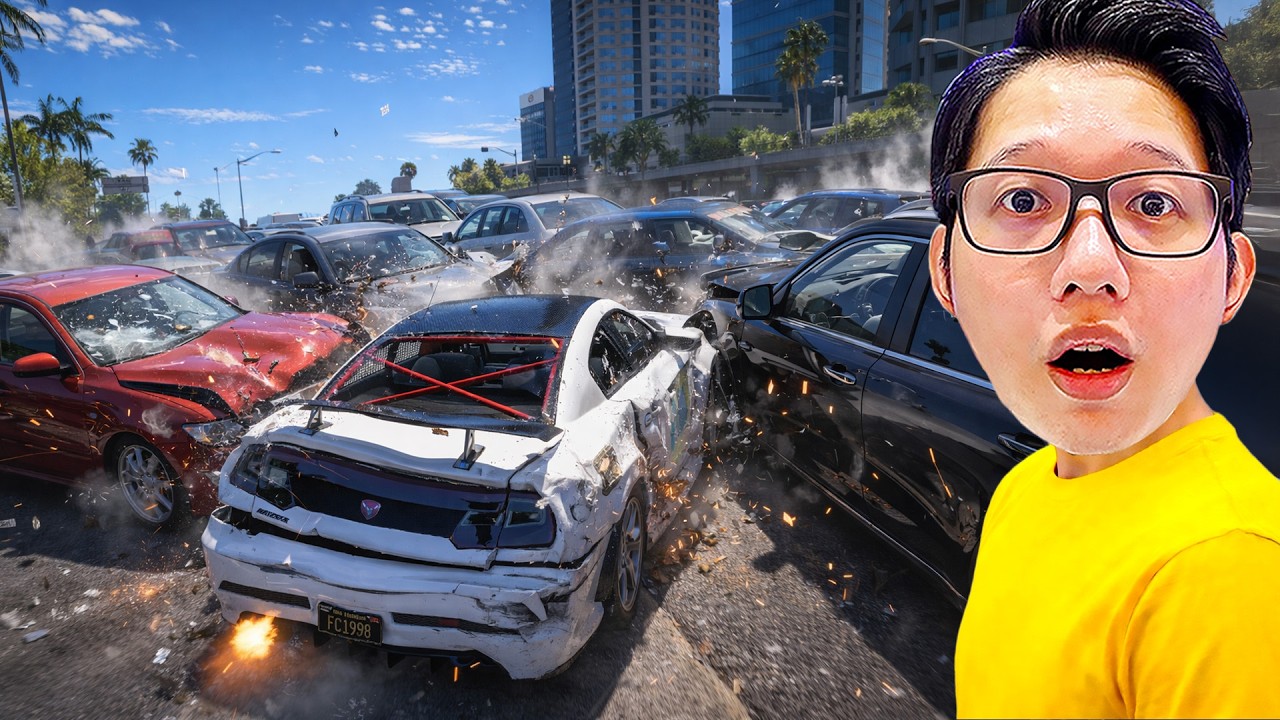 NPC出現異常，看到我的車就瘋狂撞上來