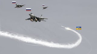 Страшный момент! Пилот чудом спасся после попадания зенитной ракеты в три российских МиГ-29