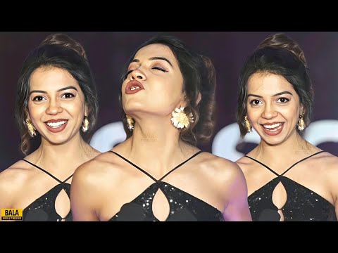 Simran Budharup Wows In Black Shimmery Dress at SCY Awards 2025