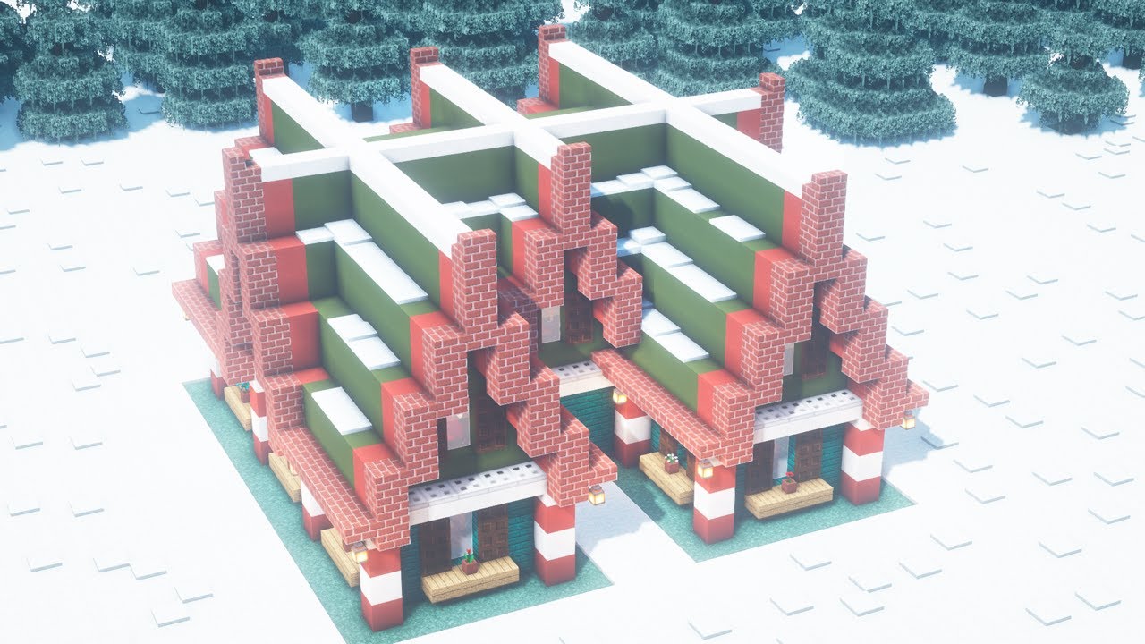 Minecraft - How to Build a Christmas House Tutorial - YouTube