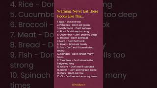 15 Foods You Should Never Eat the Wrong Way ⚠️