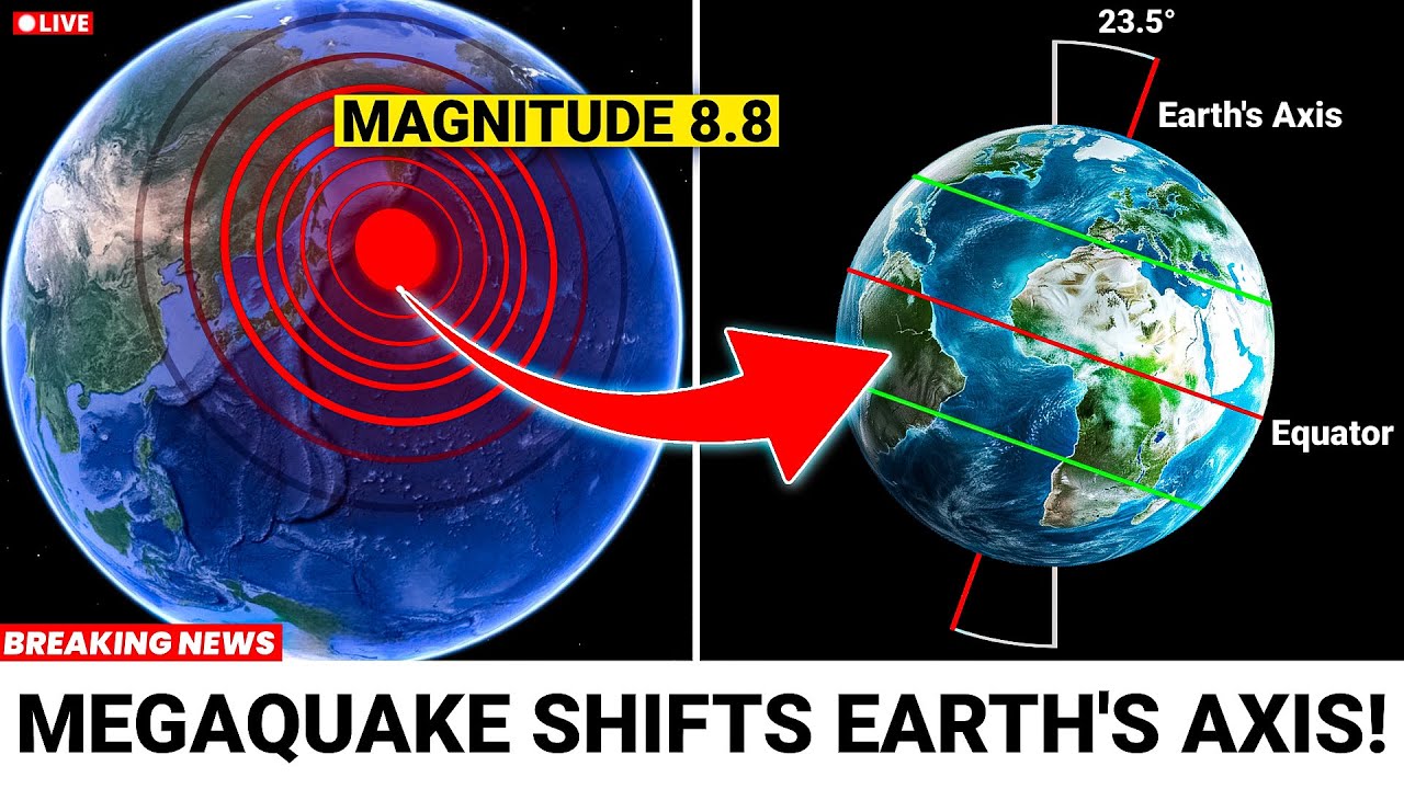 M8.8 Quake Shockwave Shifts Earth’s Tilt, Time… and Even Stability!