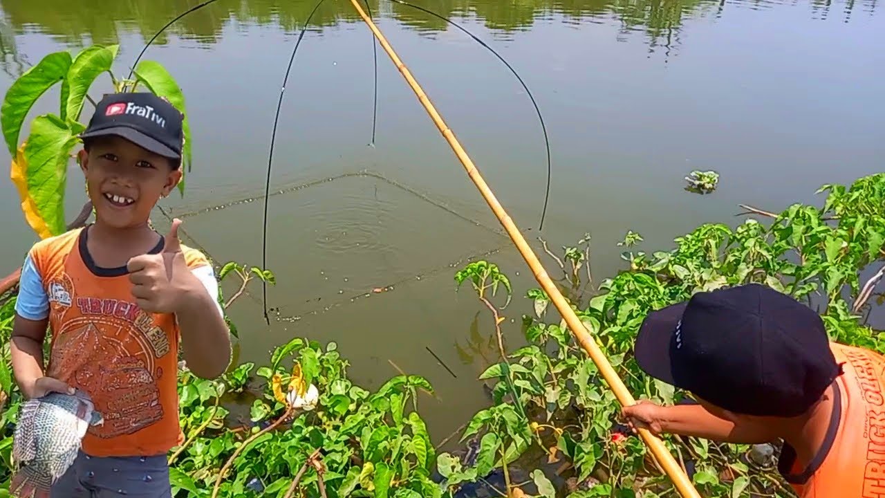 Kok Bisa Yaa Anak Ini Pakai Anco Mini Dapat Nila Babon‼️ Eps.65 #fishing #anco #branjang