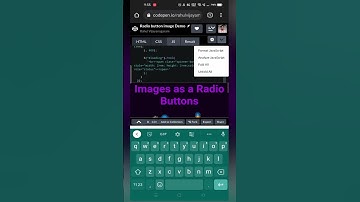 Radio Buttons as Images in #HTML5 | #CSS3 | #jQuery | #shorts
