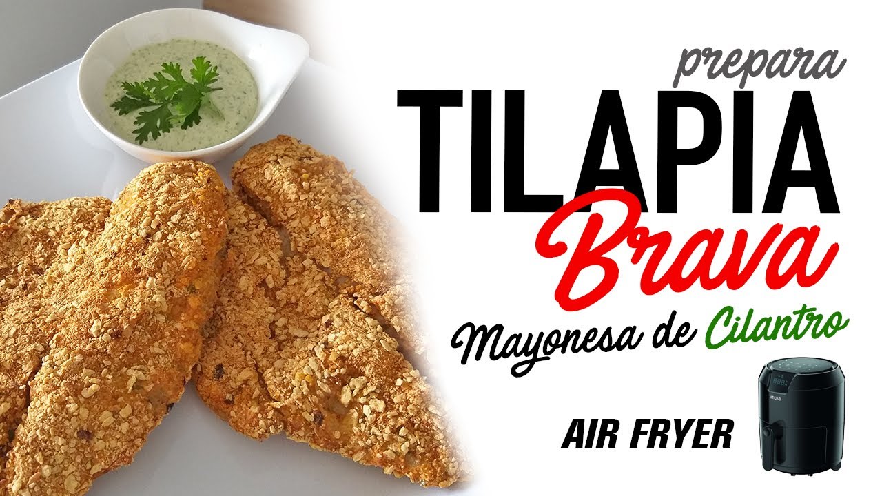 Cómo hacer TILAPIA APANADA o EMPANIZADA en la AirFryer NO VAS A