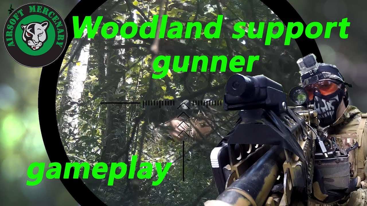 Airsoft - Long-Range Reconnaissance Patrol (Woodland support gunner scope cam) @ Postojna, Slovenia