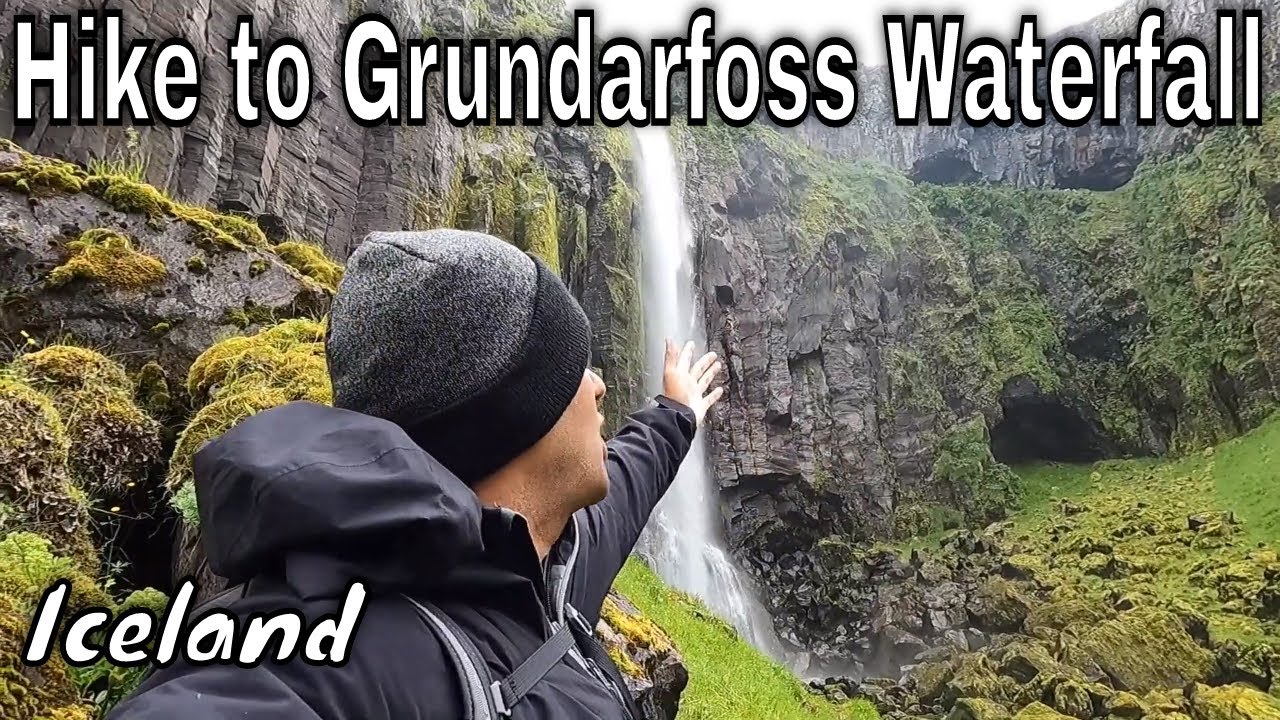Hike to Grundarfoss Waterfall in Iceland (Snæfellsnes peninsula) — Grundarfoss — video poster