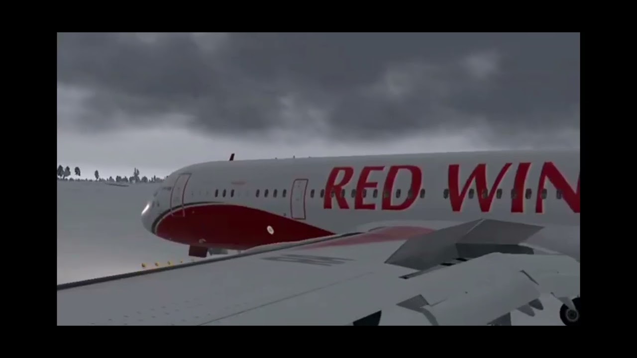 red wings flight 9268 cvr + animation - YouTube