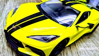 Maisto 1:18 2020 C8 Corvette Stingray Coupe Sam&#39;s Club Exclusive Unboxing and Tear Down Review