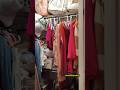 Cleaning and organizing my tiny closet pt 1 #viral  #cleaningmotivation  #organizing #cleaning