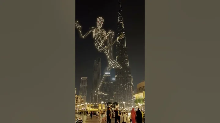 Dubai’s Halloween Drone Show of Giant Skeleton Goes Viral  #dubai  #dubaiburjkhalifa  | Parvasi TV